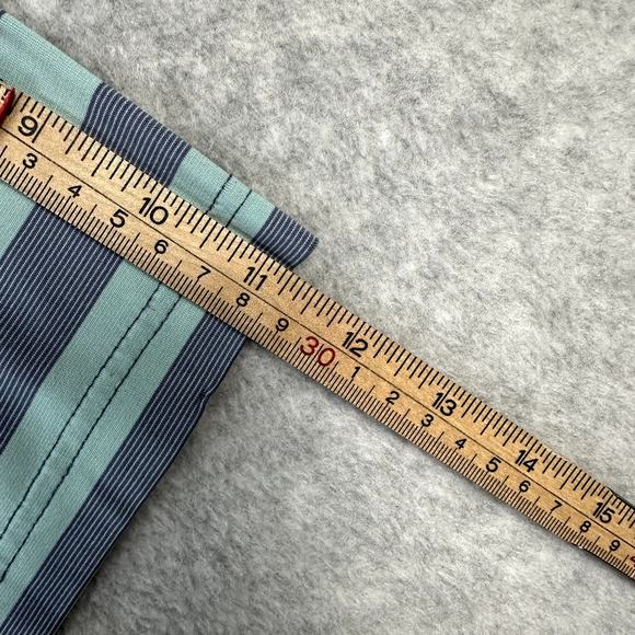 Southern Marsh Bermuda Performance Polo Men's Size L Stripes Davis Slate Mint - Picture 8 of 8